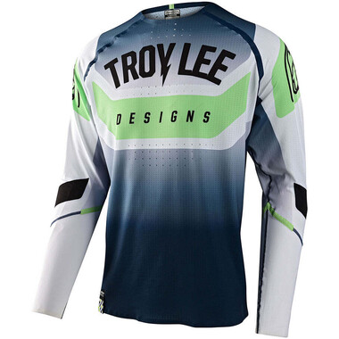 Maillot TROY LEE DESIGNS SPRINT ULTRA Manches Longues Blanc/Bleu TROY LEE DESIGNS Probikeshop 0